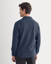 The Heavyweight Overshirt | Uniform | Heather Rich Navy