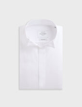 Chemise Ajust E Plastron Gorge Cach E Blanche