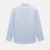 And Burgundy Multi Stripe Westminster Shirt