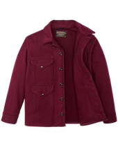 1940s Mackinaw Wool Cruiser Jacket - Wine