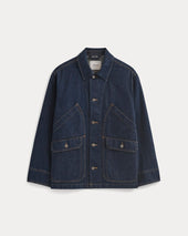 Relaxed Denim Barn Jacket | Dark Rinse