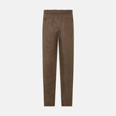 Pine Cone Linen Herringbone Miles Trousers