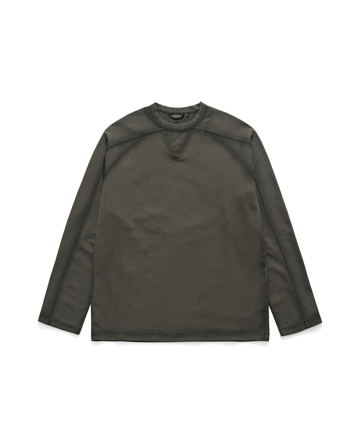 MODIFIED CREW NECK T-SHIRT / ASH BLACK
