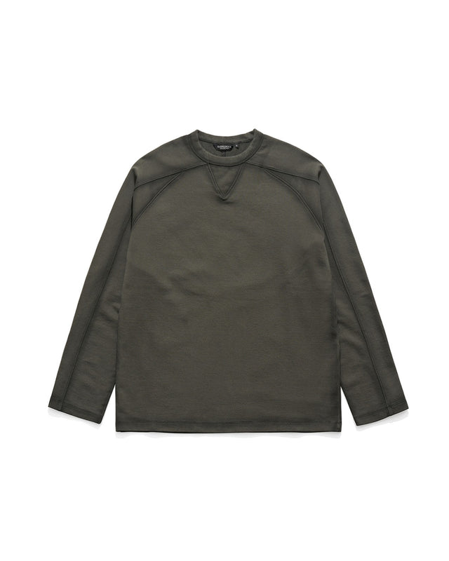 MODIFIED CREW NECK T-SHIRT / ASH BLACK