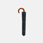 Colquhoun Tartan Telescopic Umbrella With Maple Crook Handle