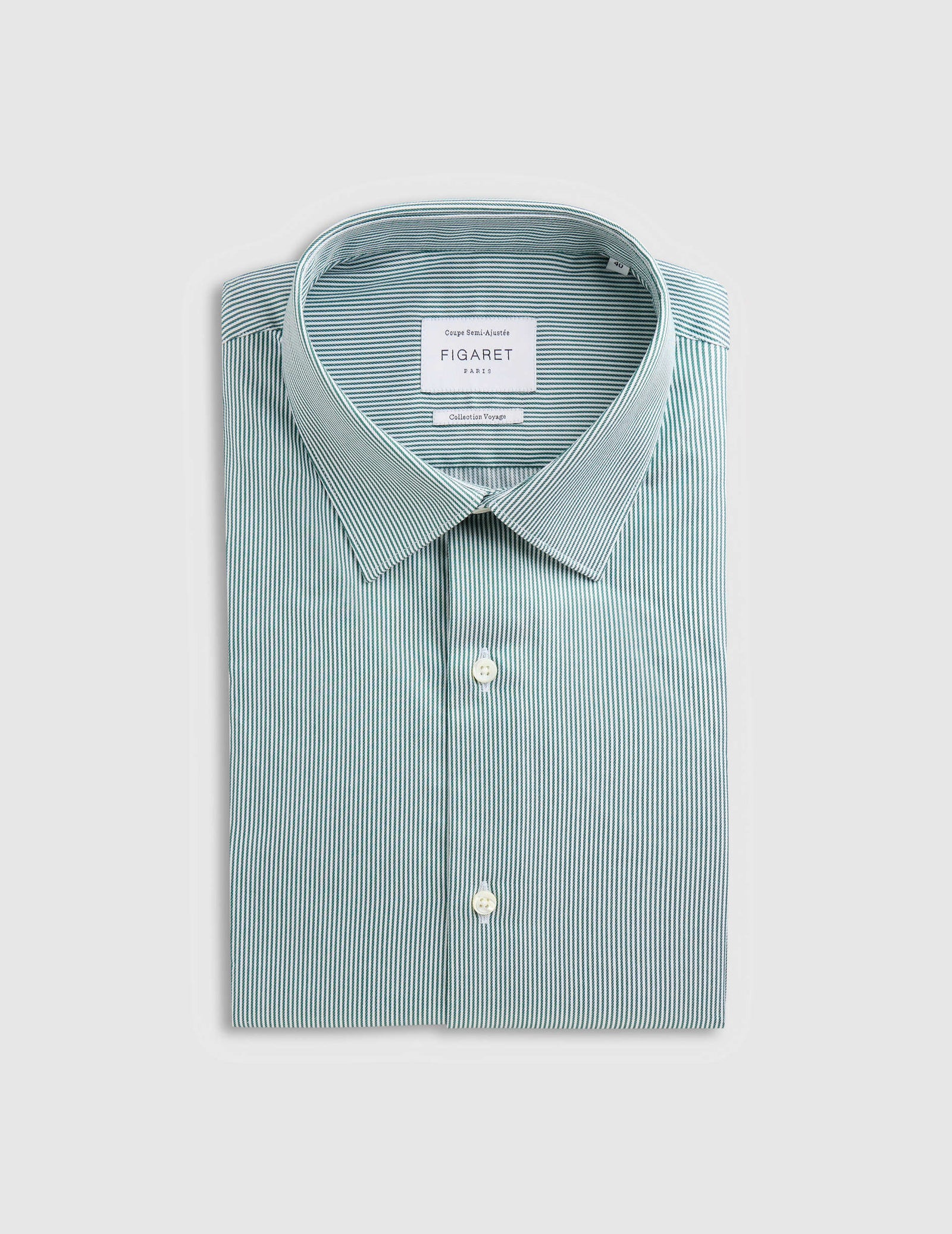 Chemise Semi Ajust E Voyage Verte