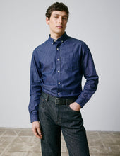Chemise gabriel en denim bleu marine