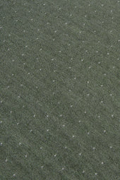 Reverse Pin Dot Scarf Green Cashmere Silk