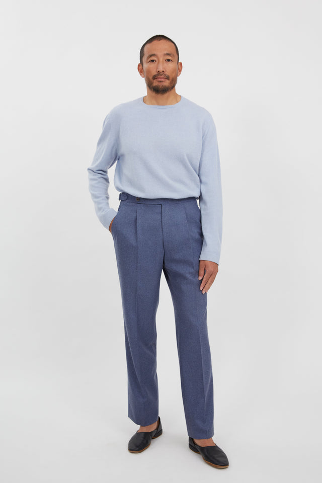 Long Sleeve Knit T-Shirt (Ice Cashmere)
