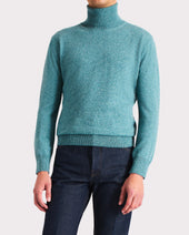 PULL COL ROULÉ EN CACHEMIRE – JADE