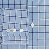 And Navy Windowpane Mayfair Shirt
