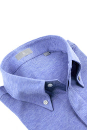Sky Button Down Collar Polo Short Sleeve Davis Fit