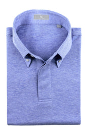 Sky Button Down Collar Polo Short Sleeve Davis Fit