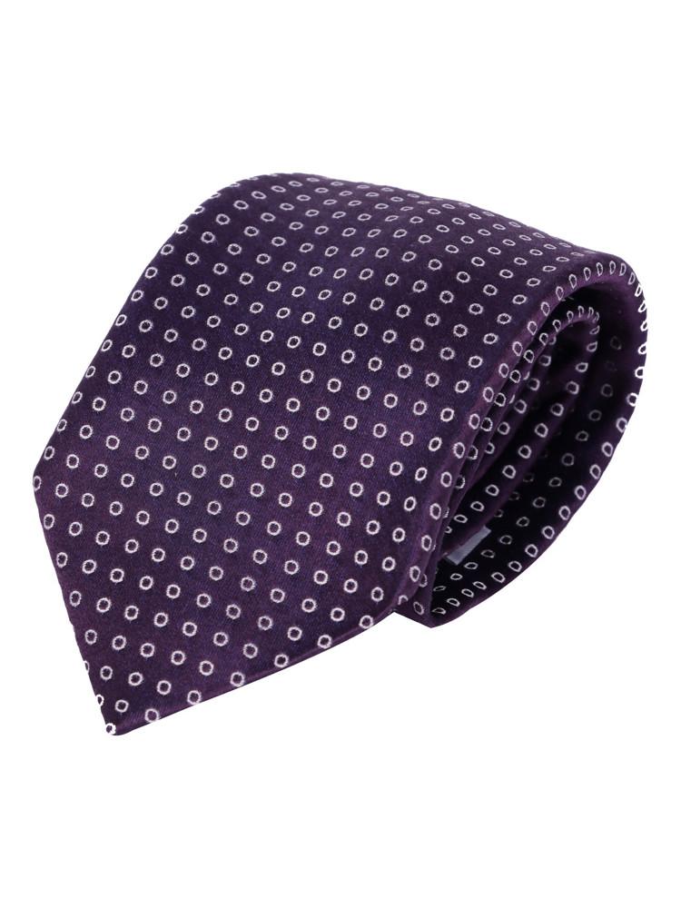 Purple Hollow Dot Tie