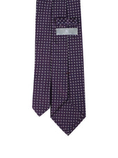 Purple Hollow Dot Tie