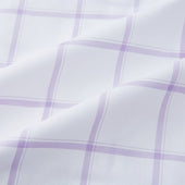 Lilac Grid Check Mayfair Shirt