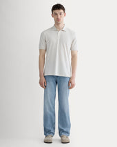 The Pique Polo | Heathered Oat