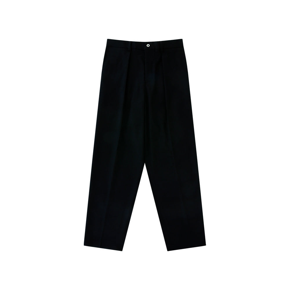 Easy Line Wool Flannel Banding Pants