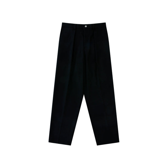[Easy line] Wool Flannel banding pants (Black)
