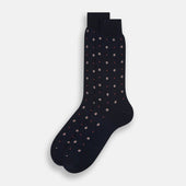 Midnight Patterned Mid Length Socks