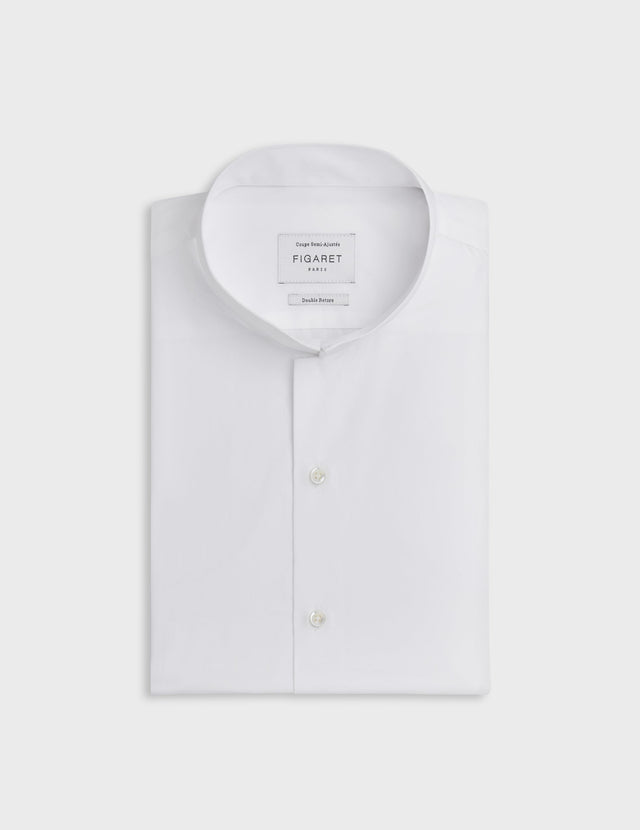 semi-fitted White shirt