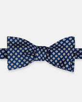 Made In Uk Printed Foulard Silk Bow Tie