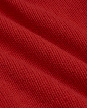 Made In Scotland Red Lambswool Turtleneck Sweater