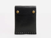 No. 092 Card Case with Snaps, Black