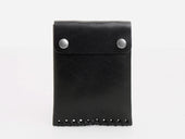 No. 092 Card Case with Snaps, Black