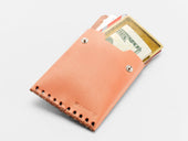 No. 092 Card Case with Snaps, Natural
