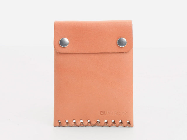 No. 092 Card Case with Snaps, Natural