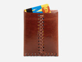 No. 092 Card Case with Snaps, Tan
