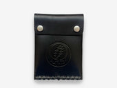 No. 092-GD Card Case with Snaps Stealie, Black