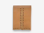 No. 092-GD Card Case with Snaps Bear, Natural