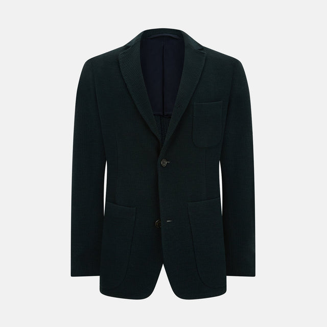Forest Green KNITTED CAMBRIDGE BLAZER