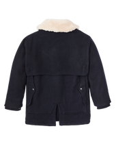 Lined Mackinaw Wool Packer Coat - Dark Navy