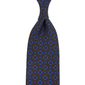 Ancient Madder Silk Tie - Brown - Hand-Rollled