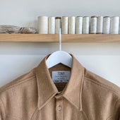 Deadstock Wool Cashmere Sawtooth Western Shirt
