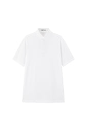 White Spread Collar Polo - Short Sleeve Davis Fit (Slim)