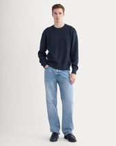 Waffle Rollneck Crew in Everyday Cotton | Navy