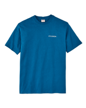 Frontier Logo T-shirt - Sapphire / Scenic Mark