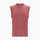 Antique Pink Fine Merino V Neck Vest