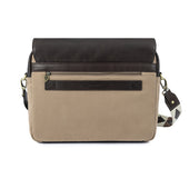 Entregar Messenger Bag Leather And Sand Canvas