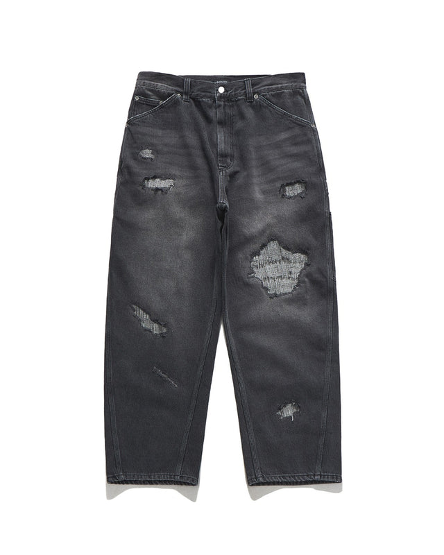 DAMAGED CARPENTER PANTS / VINTAGE BLACK