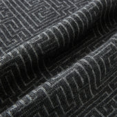 Grey Fretwork Cashmere Knitted Scarf