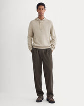 The Felted Merino Hoodie | Heather Gravel