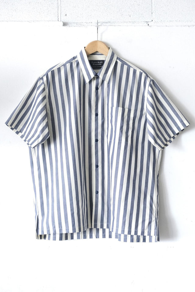 FSB S/S Snap Button Shirt Navy Stripe,Black Stripe | Directors Web Shop powered by BASE
