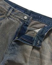 One Pleats Wide Denim Light