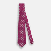 Purple Motif Silk Tie
