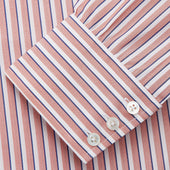 And White Stripe Cotton Regular Fit Mayfair Shirt